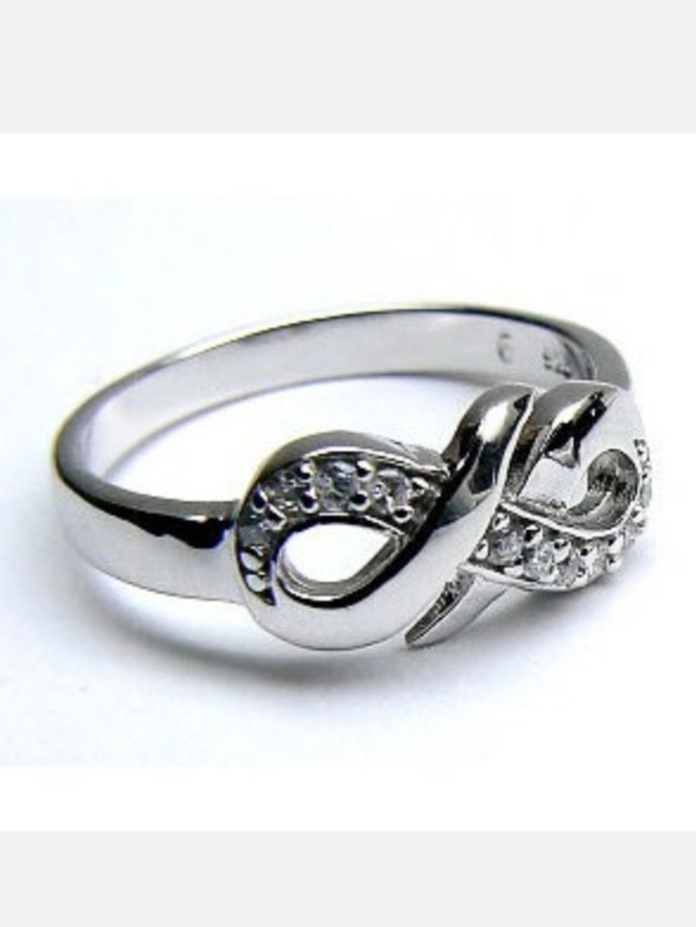 INFINITY Sterling Silver Ring size 6.5